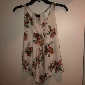 Summer Flower Pattern Loose Top